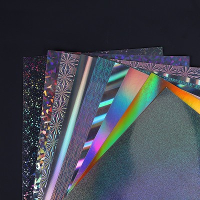 特种纸现货128G250G镭射金银卡花纹纸玻璃碎小圆点拉丝光柱米点图4