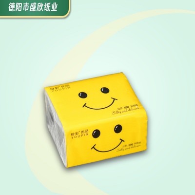 卫生纸笑脸抽纸实惠装纸巾餐馆地摊批发饭店餐饮餐巾纸实惠70包