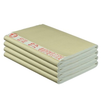 加厚四尺宣纸书法国画初学者练习毛笔字生宣纸四开半生半 熟纸批发