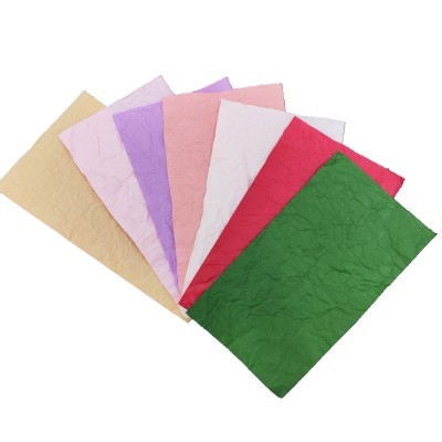 韩纸房手揉纸大型和纸纸花不易撕烂纸橱窗美陈白色可染色145*75cm