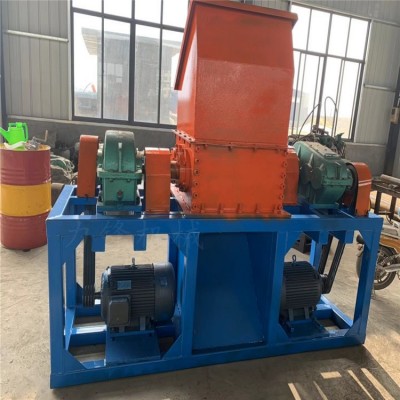 废纸箱塑料桶双轴撕碎机600型废旧橡胶轮胎双轴撕碎机金属撕碎机