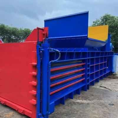 废纸塑料卧式小型液压打包机纸箱压缩打包机废品打包机厂家