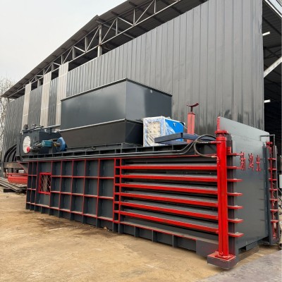 编织袋小型卧式液压打包机 纸板纸壳液压打包机废品站打包机厂家