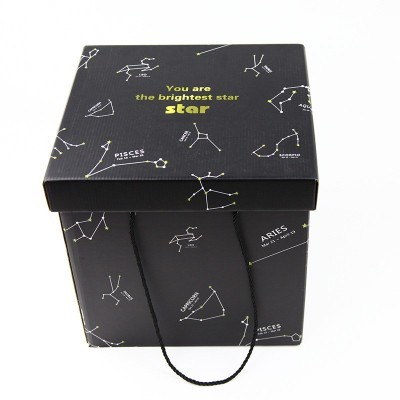 包装盒定制彩印瓦楞飞机盒白卡瓦楞烫金UV坑盒手提瓦楞礼品盒定做图4