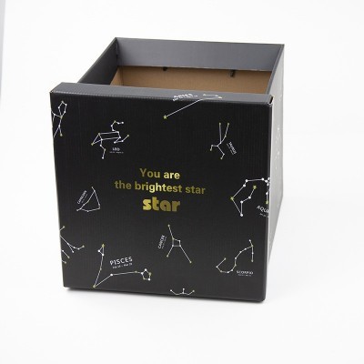 包装盒定制彩印瓦楞飞机盒白卡瓦楞烫金UV坑盒手提瓦楞礼品盒定做图2