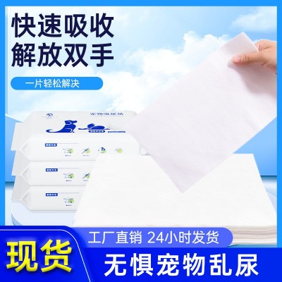狗狗吸尿纸擦狗尿宠物尿片清理狗猫咪泰迪吸水纸擦尿速干尿布尿垫
