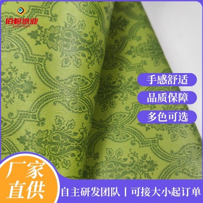工厂直供特种纸绿色复古印花包装纸礼物鲜花包装纸生日伴手礼包装