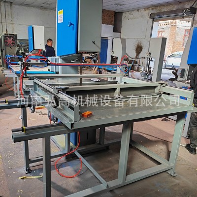 PLC数控自动带锯切纸机 气动压纸皱纹烧纸切纸机 蜂窝纸分切设备