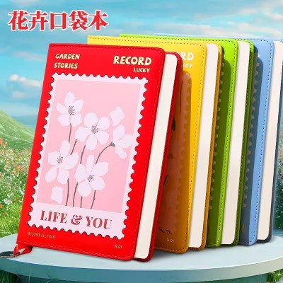 A5油画花朵笔记本高颜值花卉本简约小清新记事本装饰手账日记本
