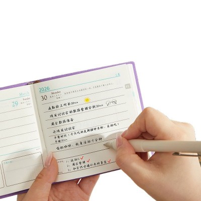 便携口袋本每日计划随身迷你方形笔记本本子时间管理自律计划日程