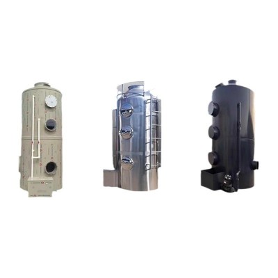 PP喷淋塔不锈钢环保废气处理设备脱硫净化除尘水淋塔酸雾洗涤塔