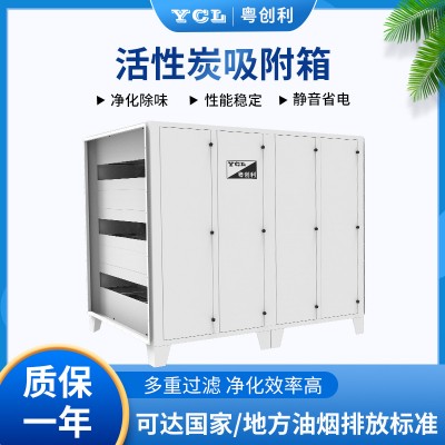 活性炭吸附箱 不锈钢工业废气处理设备 烤漆房过滤器环保箱