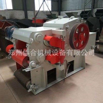 移动式毛竹碎木切片机柴油粗木树干粉碎机造纸厂净片鼓式削片机