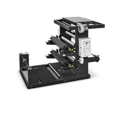 全自动高速2色两色柔版印刷机 塑料薄膜手提袋纸袋柔性印刷设备