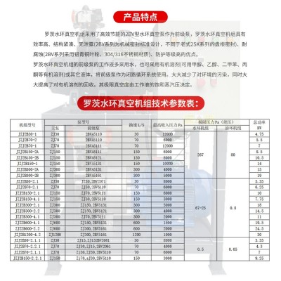定制JZJ2B型罗茨泵水环真空机组气泵电池厂专用无油液环增压泵图2
