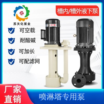 立式槽内泵 喷淋塔循环泵废气塔水泵脱硫塔电镀耐酸碱液下泵
