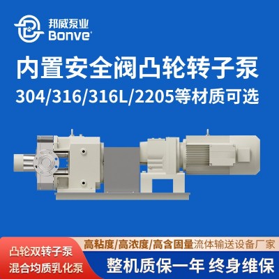 宁波厂家专业供应化工泵多材质不锈钢计量电动变频卧式凸轮转子泵