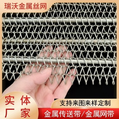 厂家供应不锈钢人字网螺旋网菱形网输送网带 包装机械输送链网