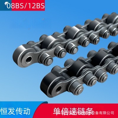 08BS倍速链条尼龙/钢制双侧滚轮单倍速链条耐磨 厂家大量现货