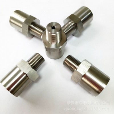 304不锈钢压力变送器体 六角防止水航空接头 黄铜仪表传感器外壳