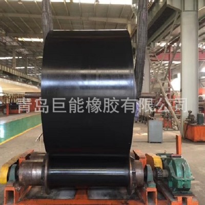 青岛巨能厂家黑色橡胶输送带 环形橡胶带 尼龙输送带 EP100输送带