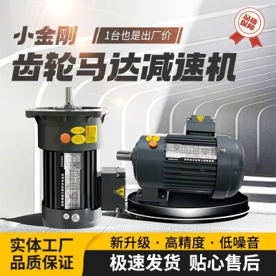 马达齿轮减速电机 变频调速刹车小金刚电动机马达减速机一体