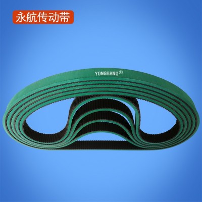 现货供应432XL糊盒机带齿皮带机头输纸皮带加绿胶同步带1100*25*8