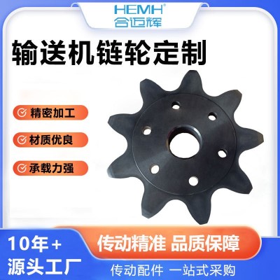 定制304不锈钢链轮单双排三排输送机传动链轮06b 08a 08b链轮加工