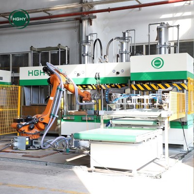 一次性可降解外卖餐盒可生物降解 全自动餐碟成型机 甘蔗浆竹浆机