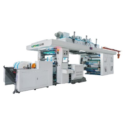 150m/min速度印刷纸张纸杯纸袋材质6色卫星式高速柔板印刷机