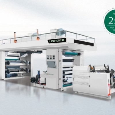 伺服驱动卫星式柔版印刷机纸袋印花机