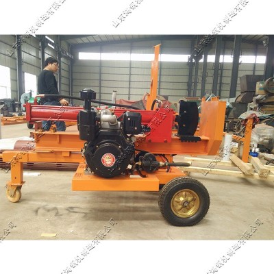 造纸业人造板材业备料机械 立式劈木机 大型硬圆木段开辟设备