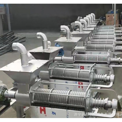 造纸厂纸浆挤压机 污泥污粪螺旋脱水机