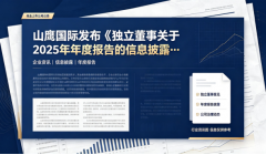山鹰国际发布《独立董事关于2025年年度报告的信息披露监管问询函所涉问题的独立意见》