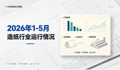2026年1-5月造纸行业运行情况