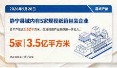 静宁县域内有5家规模纸箱包装企业 总年产能达3.5亿平方米