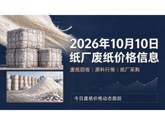 2026年10月10日纸厂废纸价格信息